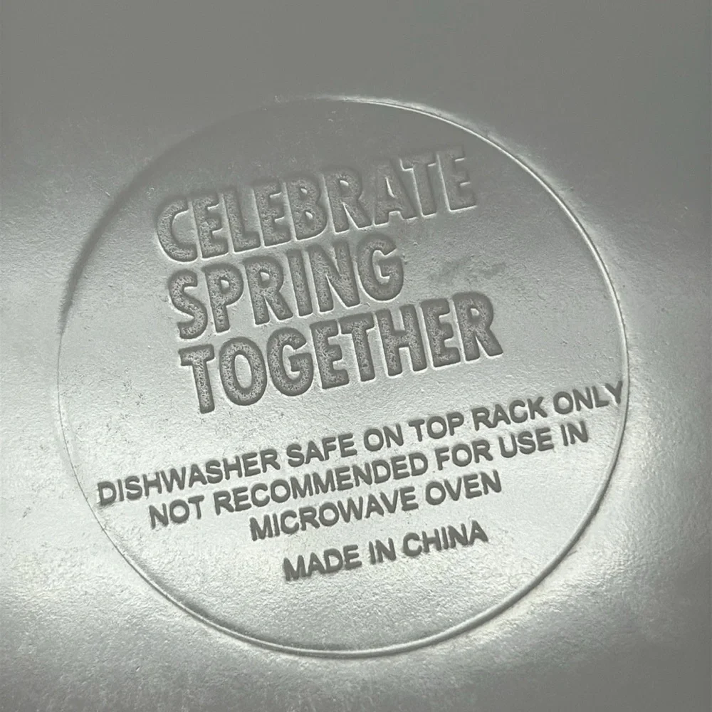 CELEBRATE SPRING TOGETHER Set of 3 Salad 3 Dinner Melamine Plates